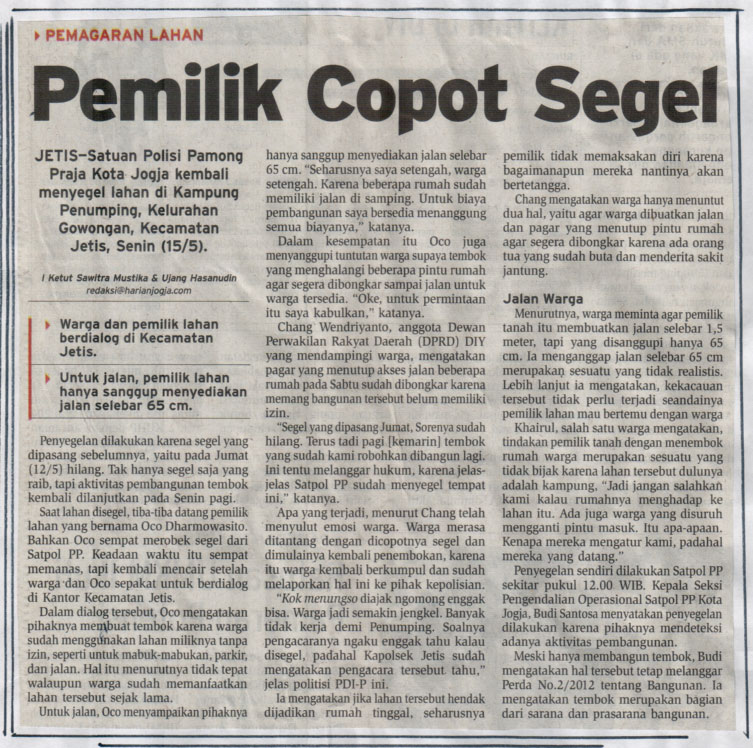 Kliping jogja terbaru