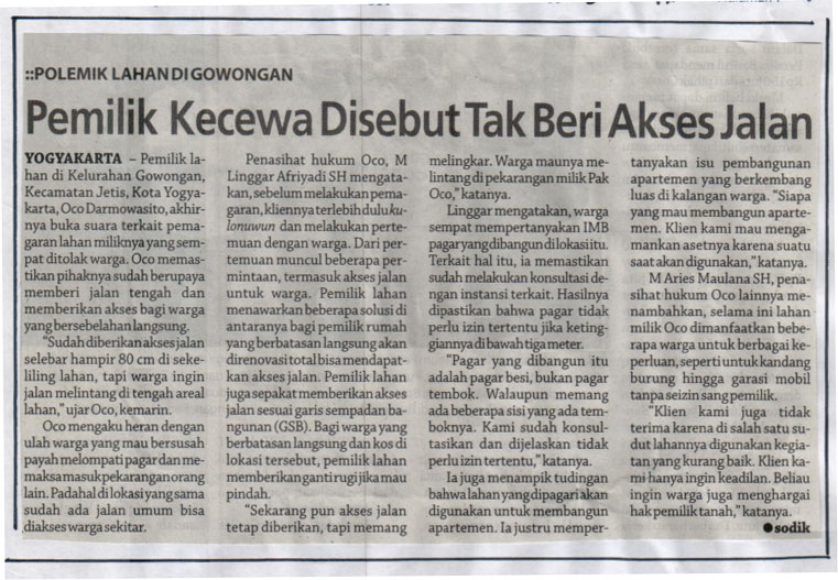 Kliping jogja terbaru