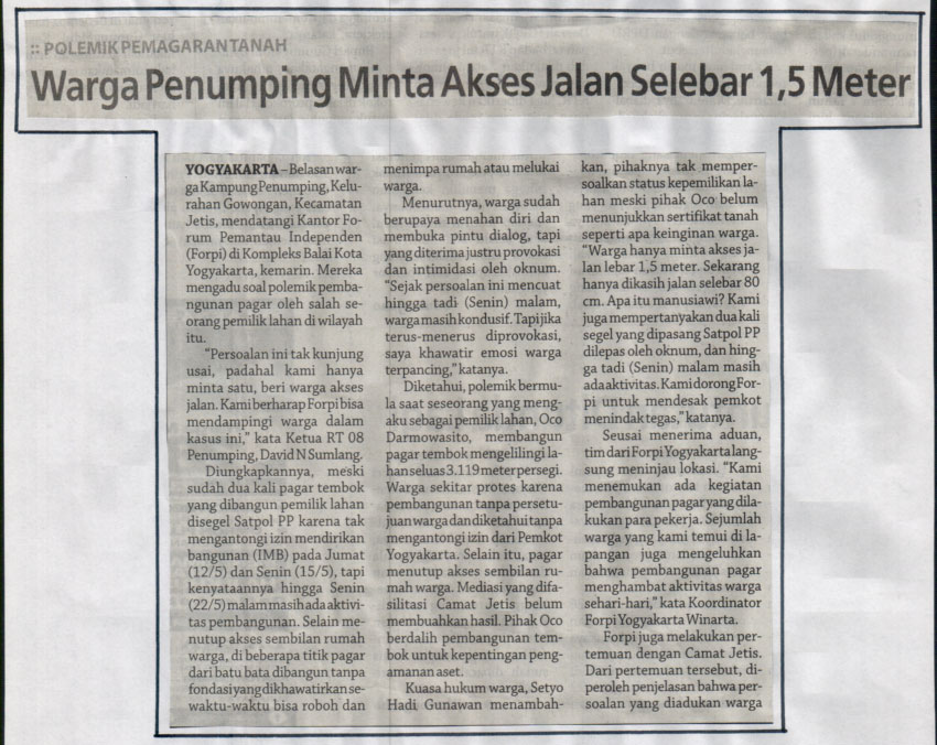 Kliping jogja terbaru