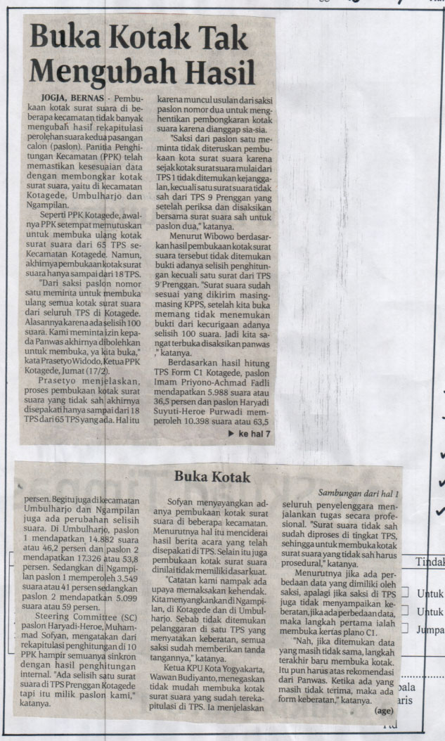 Kliping jogja terbaru