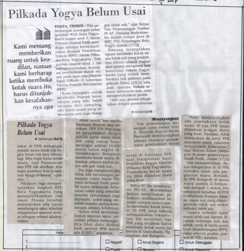 Kliping jogja terbaru