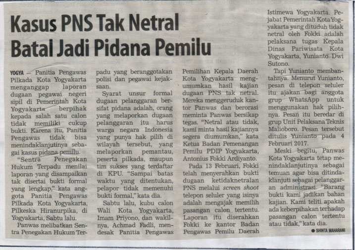 Kliping jogja terbaru