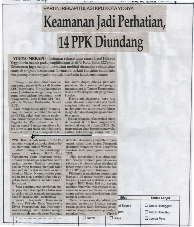 Kliping jogja terbaru