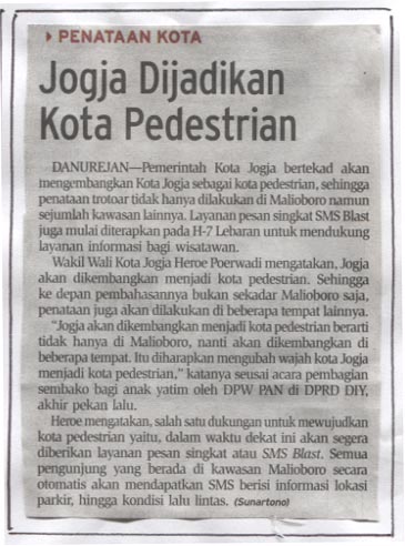 Kliping jogja terbaru