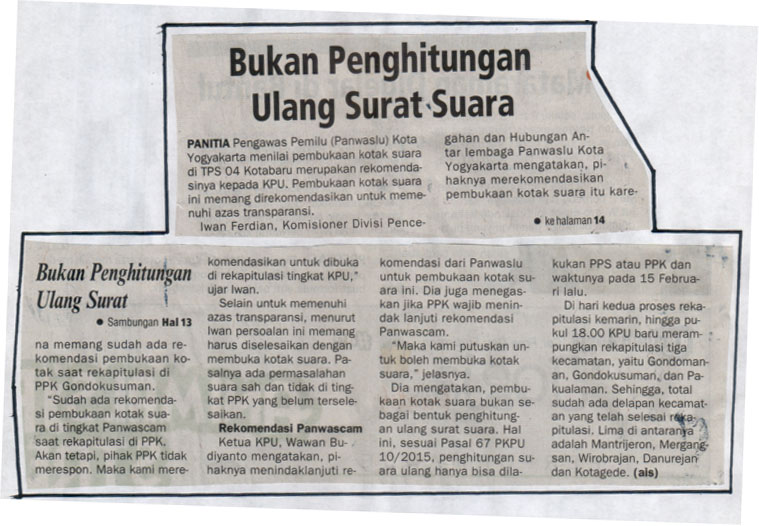 Kliping jogja terbaru