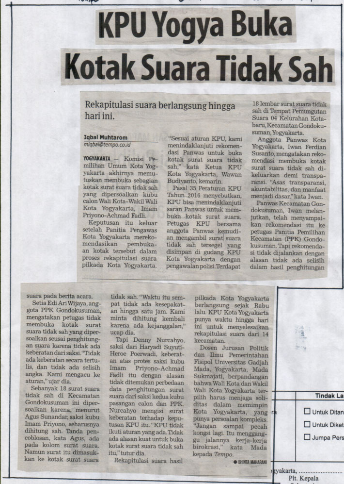 Kliping jogja terbaru