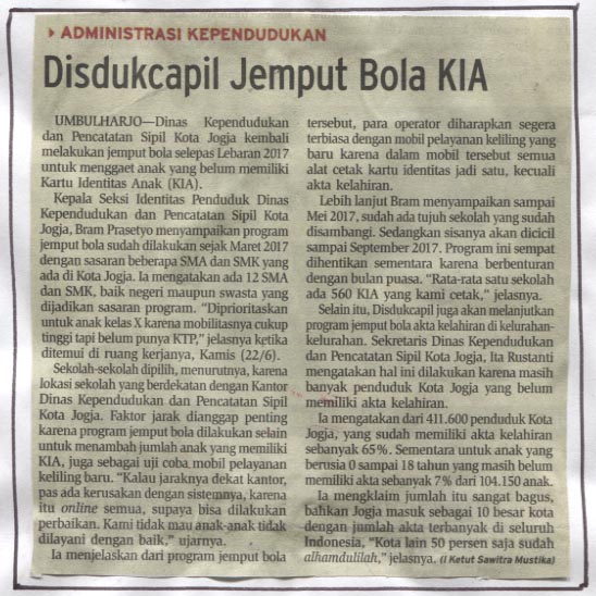 Kliping jogja terbaru