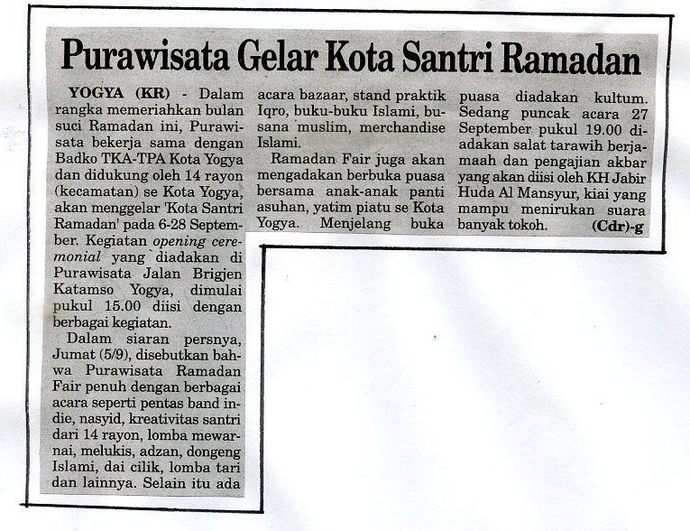 Kliping jogja terbaru