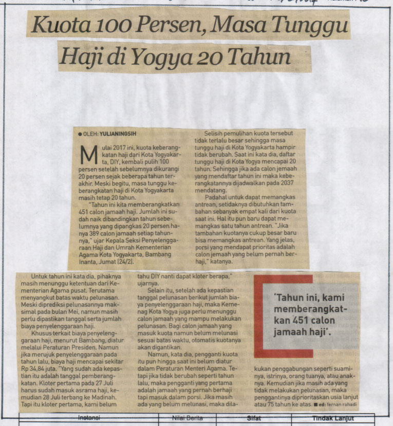 Kliping jogja terbaru