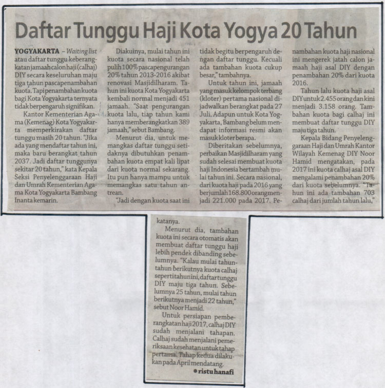 Kliping jogja terbaru