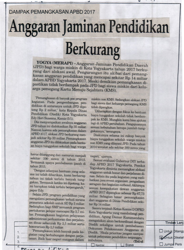Kliping jogja terbaru