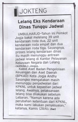 Kliping jogja terbaru