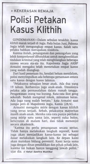Kliping jogja terbaru