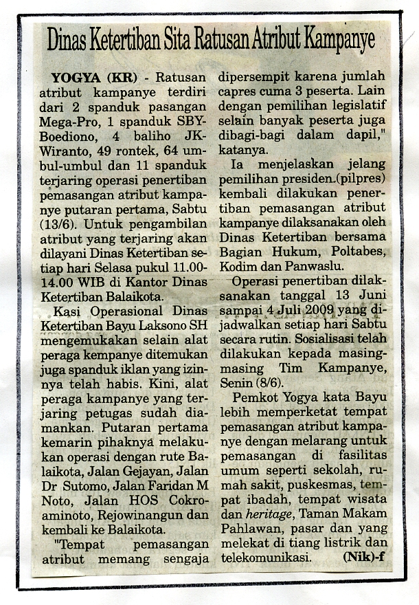 Kliping jogja terbaru