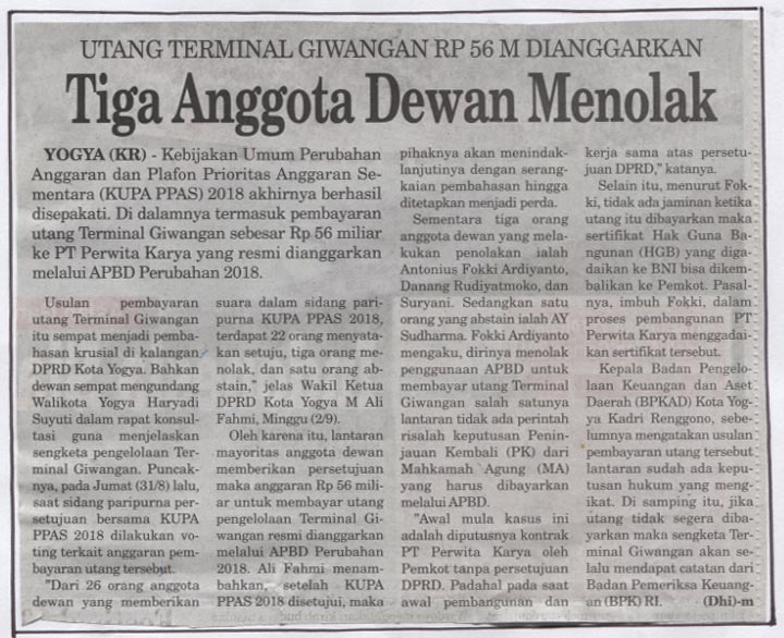 Kliping jogja terbaru