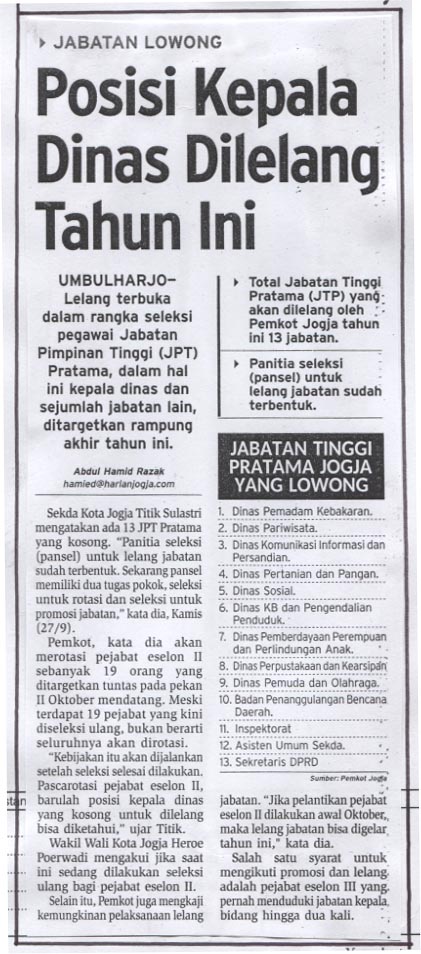 Kliping jogja terbaru