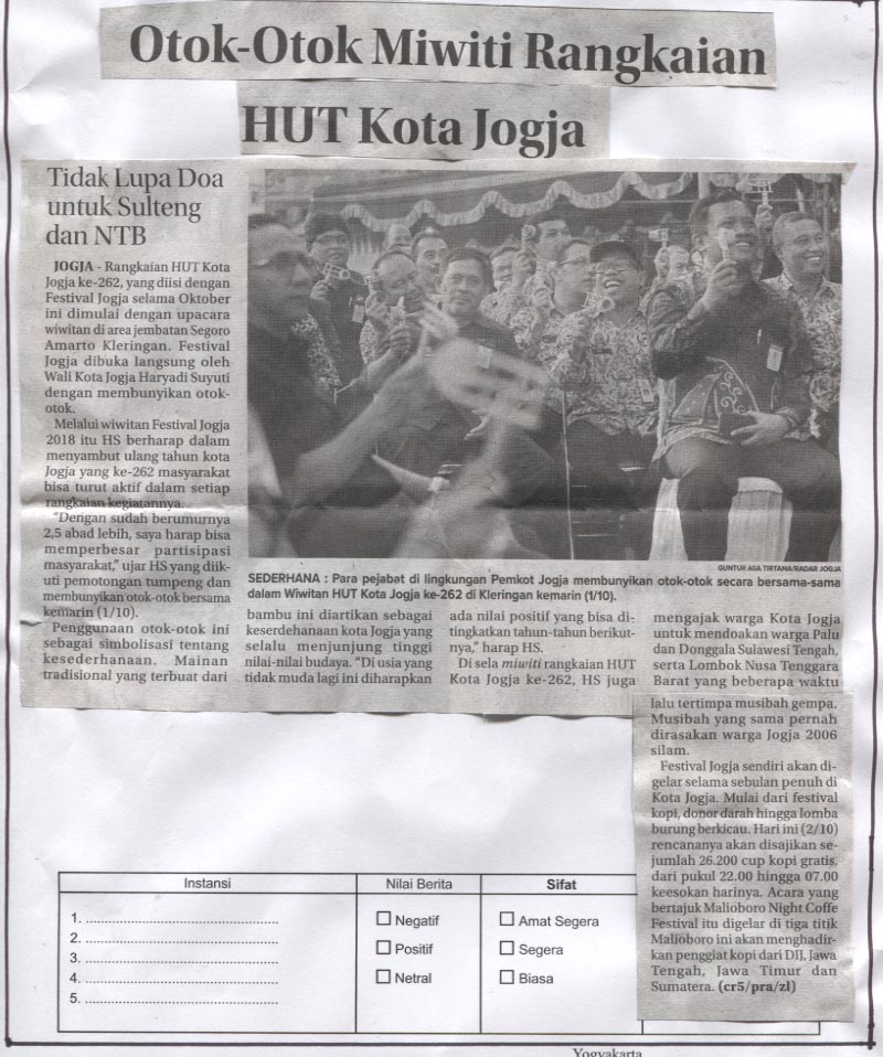 Kliping jogja terbaru