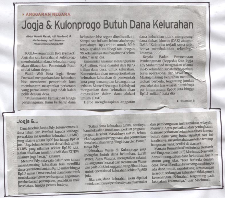 Kliping jogja terbaru