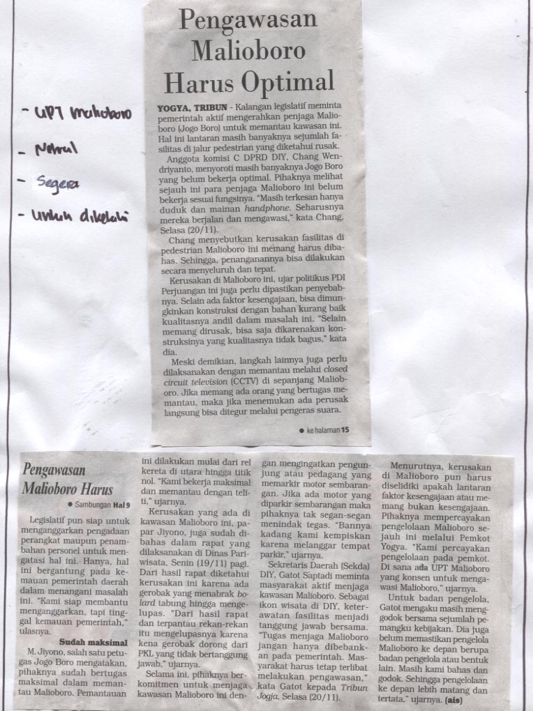 Kliping jogja terbaru