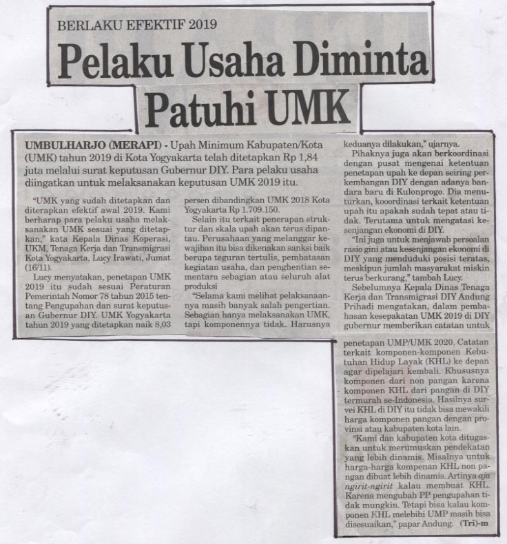 Kliping jogja terbaru