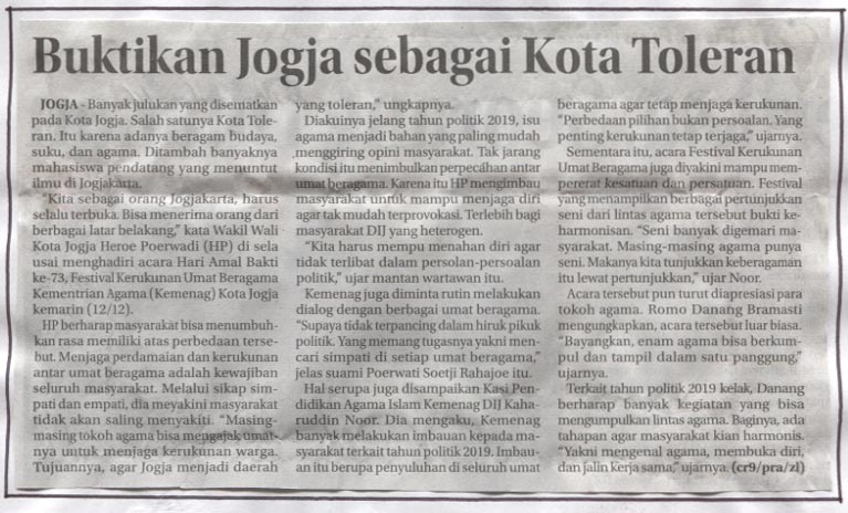 Kliping jogja terbaru