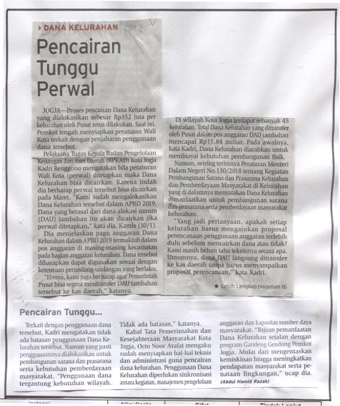 Kliping jogja terbaru