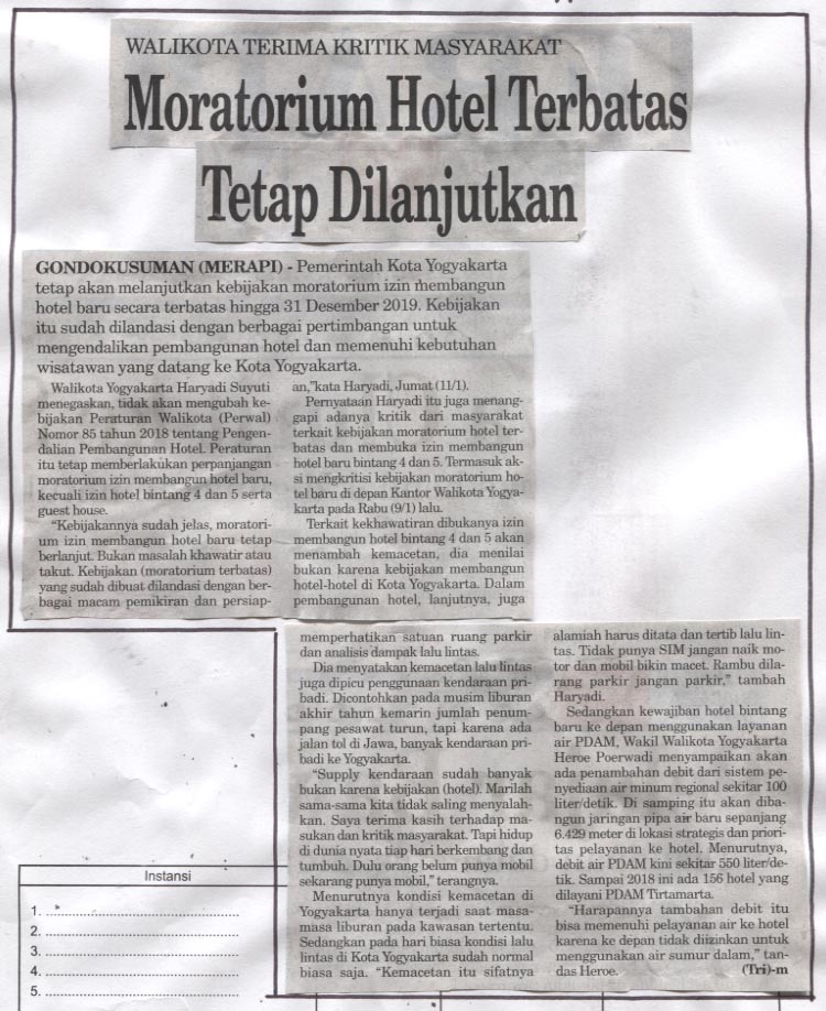 Kliping jogja terbaru