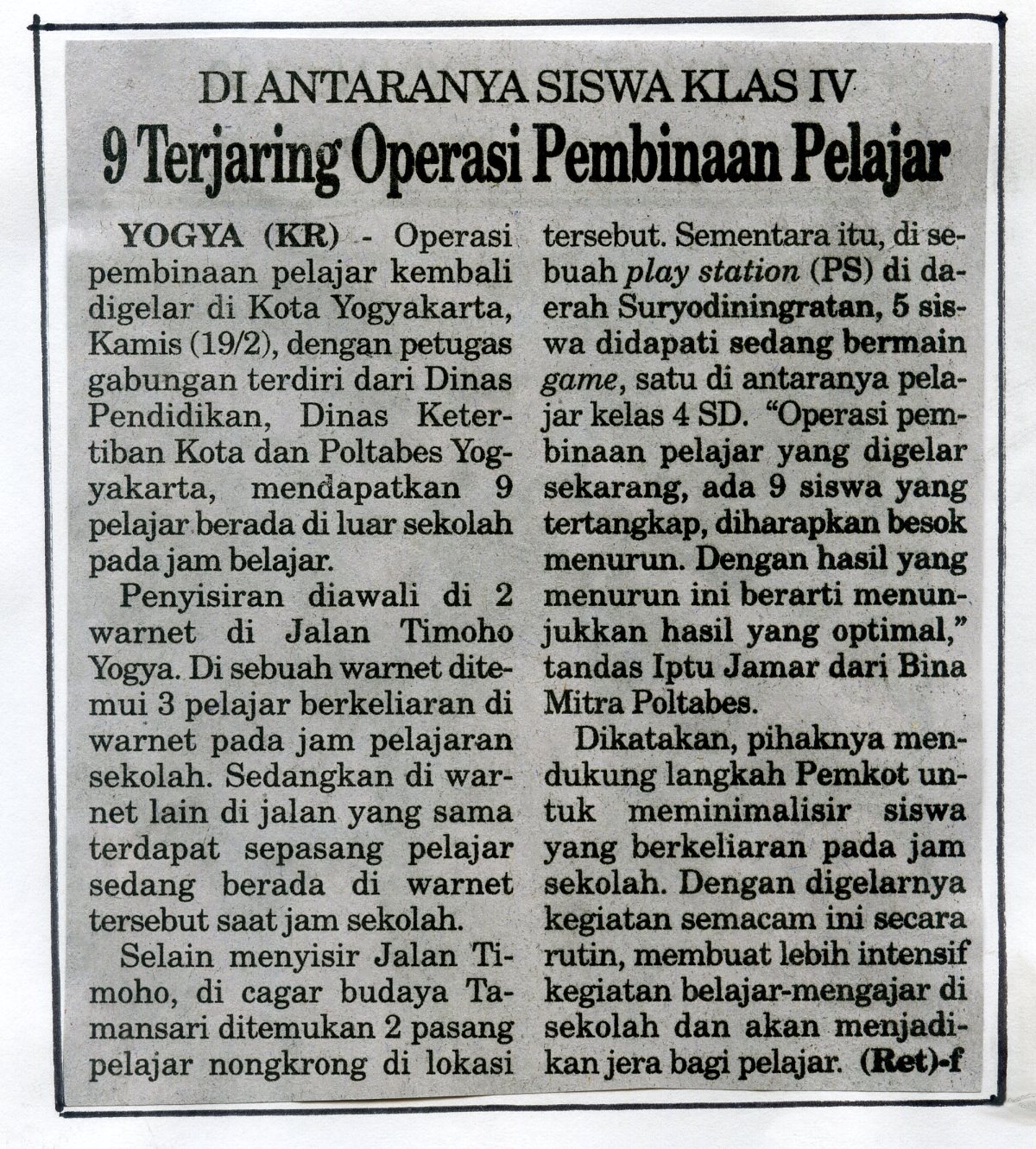 Kliping jogja terbaru