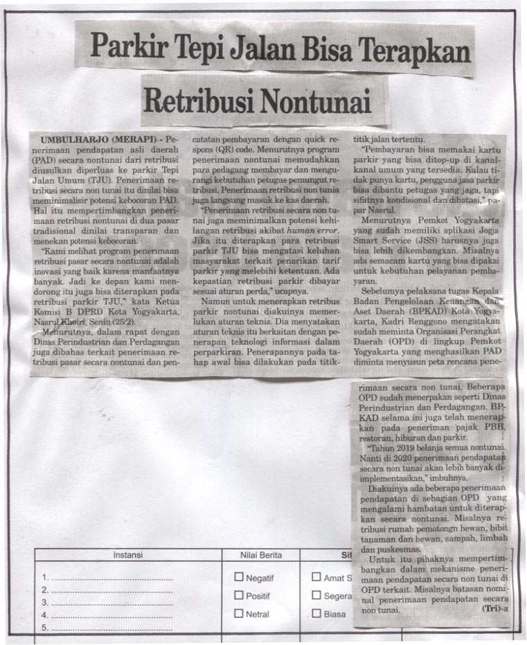 Kliping jogja terbaru