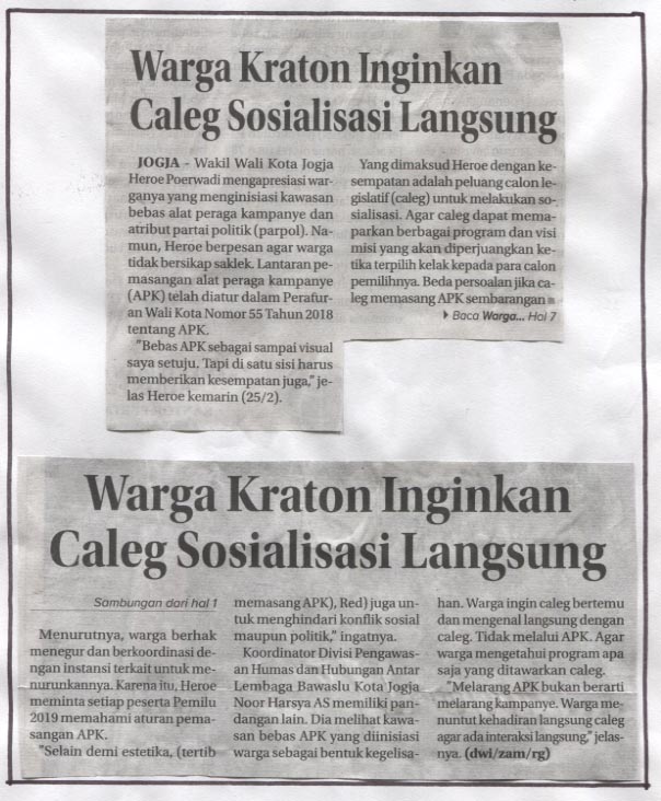 Kliping jogja terbaru