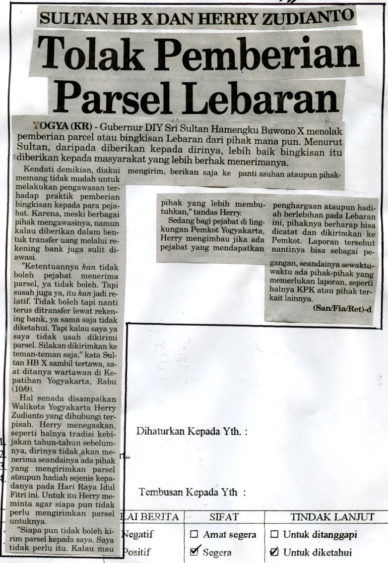 Kliping jogja terbaru