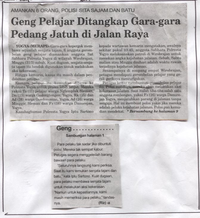 Kliping jogja terbaru