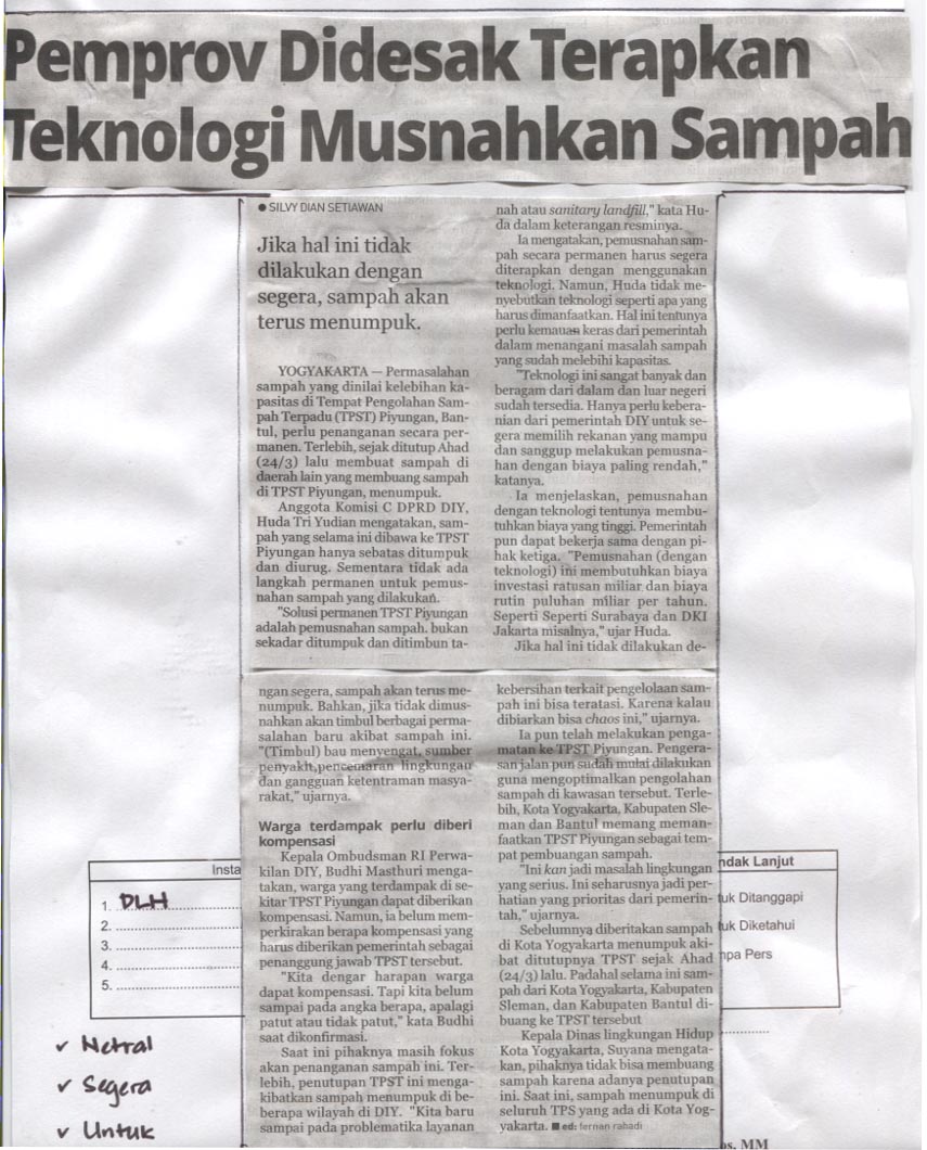 Kliping jogja terbaru