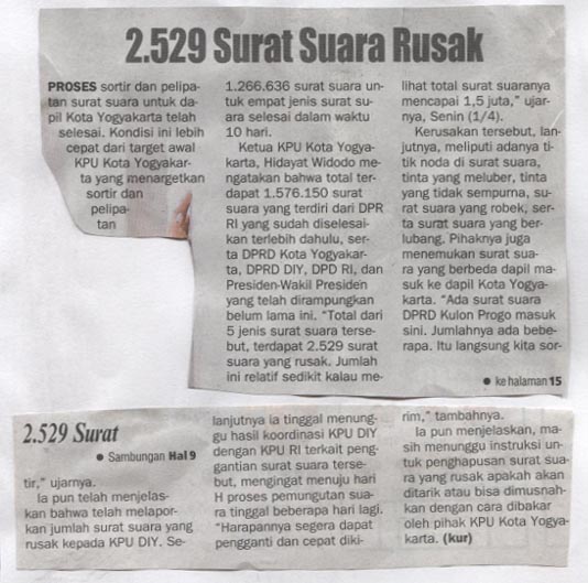 Kliping jogja terbaru