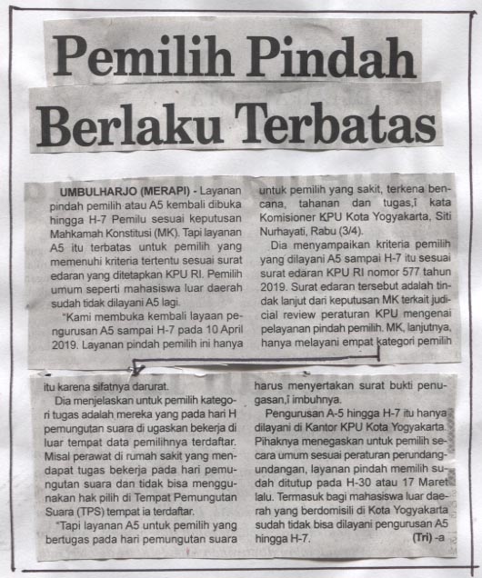 Kliping jogja terbaru