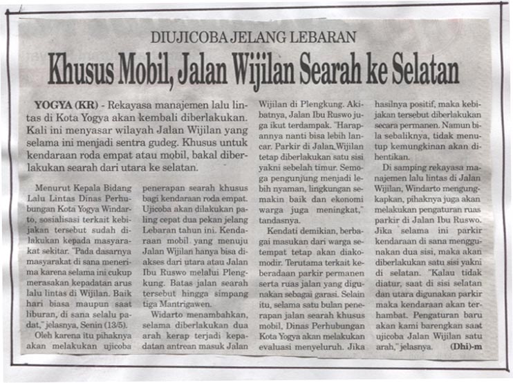 Kliping jogja terbaru
