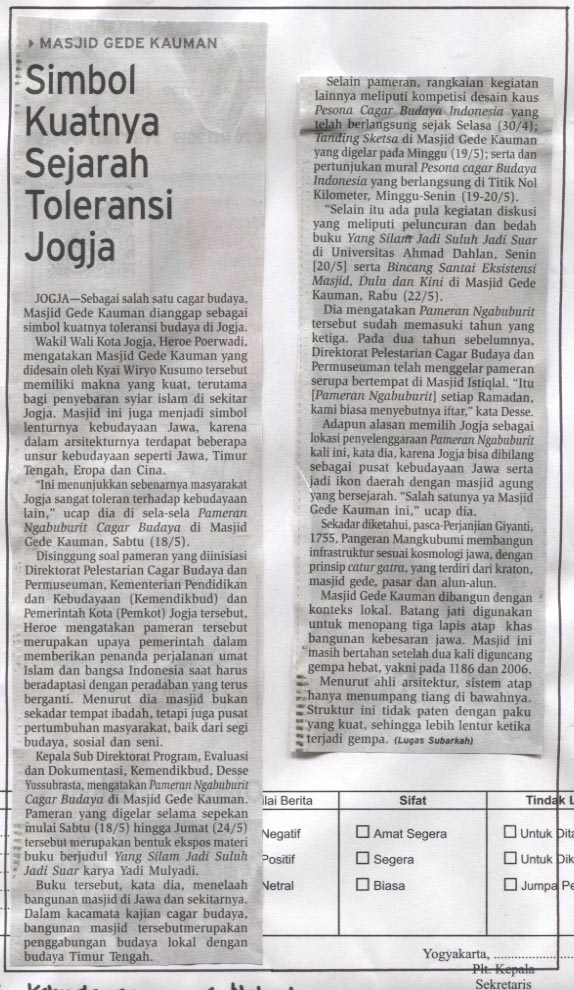 Kliping jogja terbaru