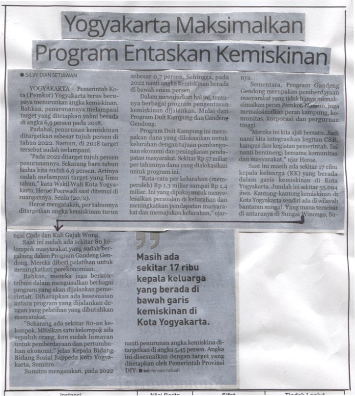 Kliping jogja terbaru