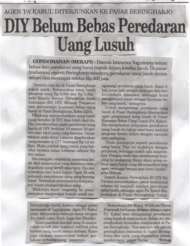 Kliping jogja terbaru