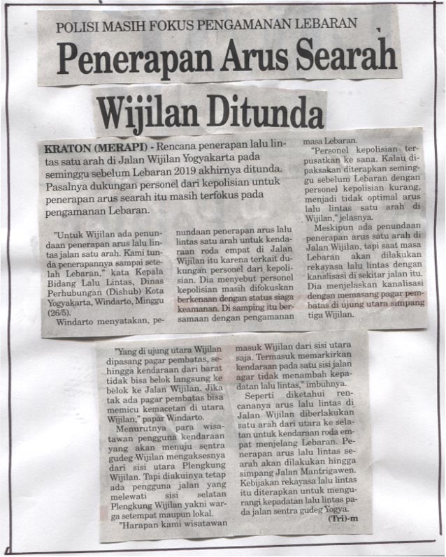Kliping jogja terbaru