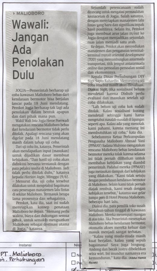 Kliping jogja terbaru
