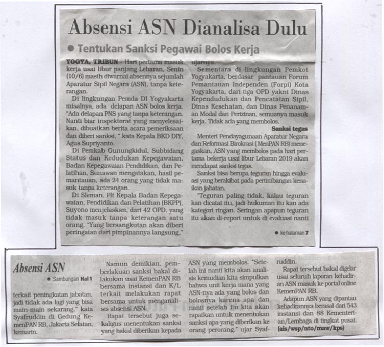 Kliping jogja terbaru