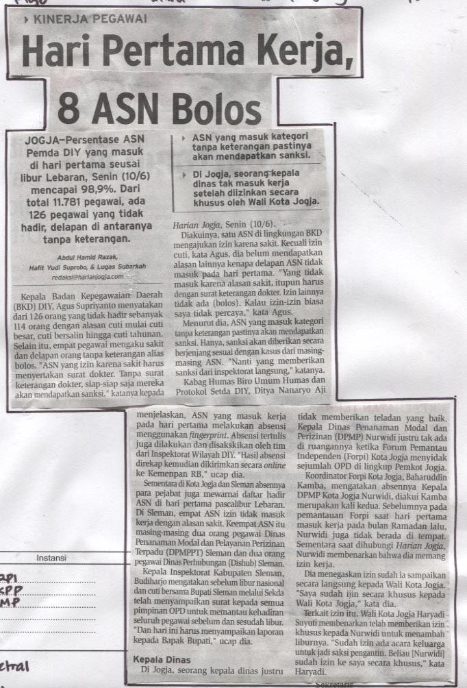 Kliping jogja terbaru