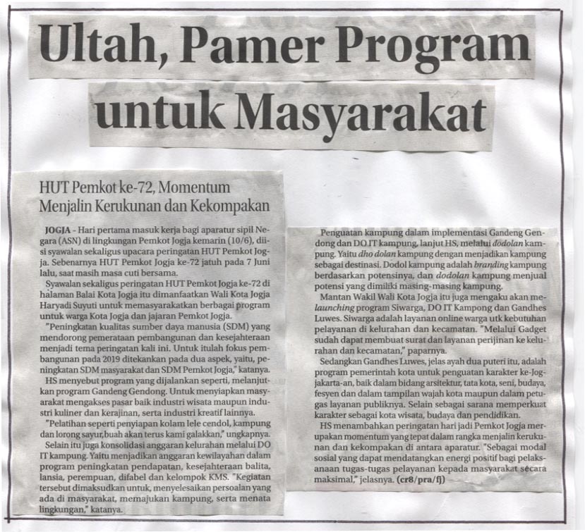 Kliping jogja terbaru