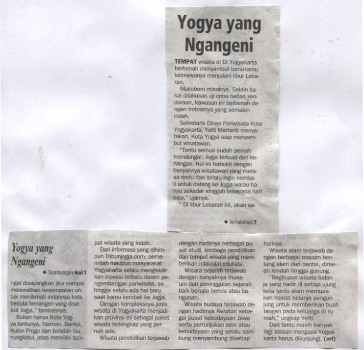 Kliping jogja terbaru