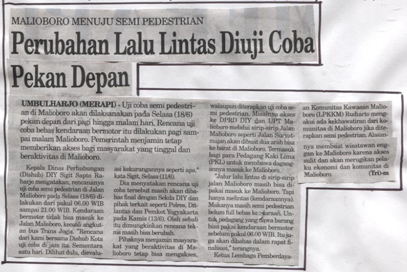 Kliping jogja terbaru