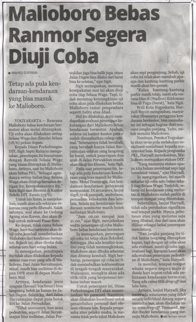 Kliping jogja terbaru