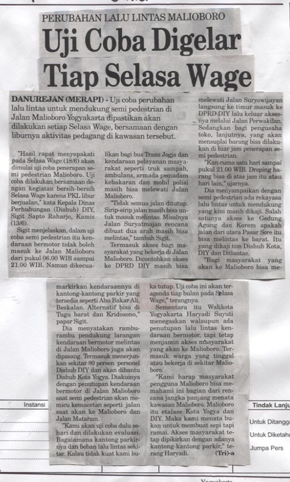 Kliping jogja terbaru
