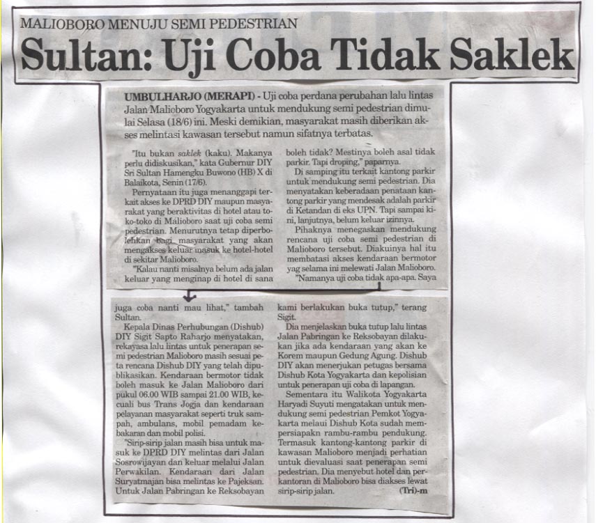 Kliping jogja terbaru