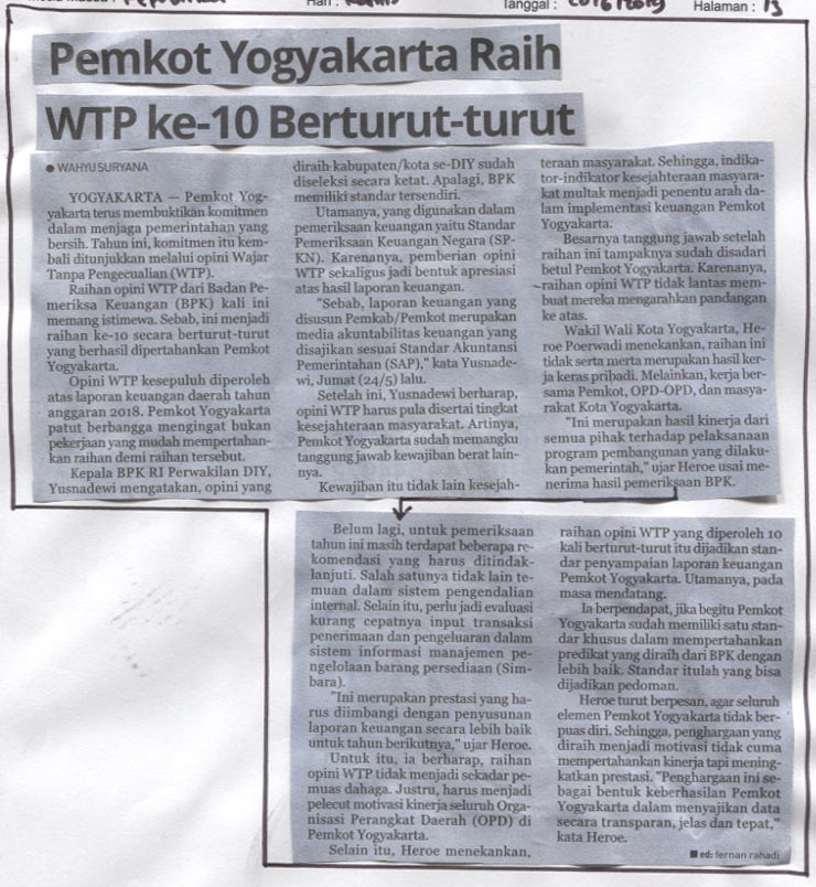 Kliping jogja terbaru